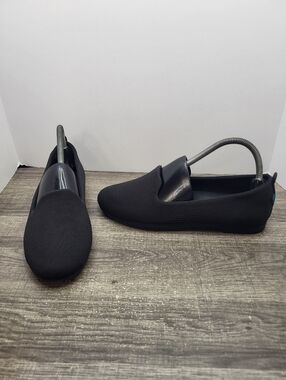 Vessi Market Flat Womens Size 8.5 Waterproof Shoes Slip On Casual Flats Black